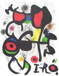 Joan Miro Bronzes 1971 painting