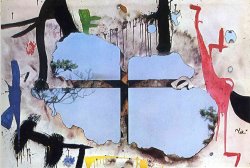 Joan Miro Burnt Canvas I, 1973