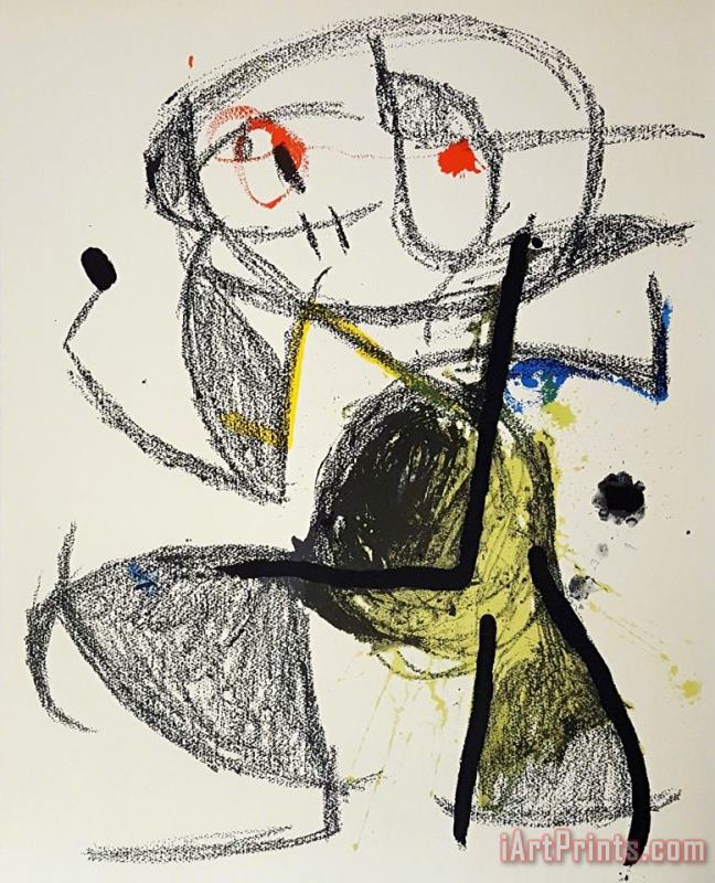 Expo 83, 1983 painting - Joan Miro Expo 83, 1983 Art Print