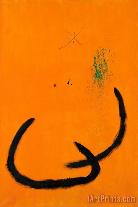 Joan Miro Goutte D'eau Sur La Neige Rose, 1968 Art Print