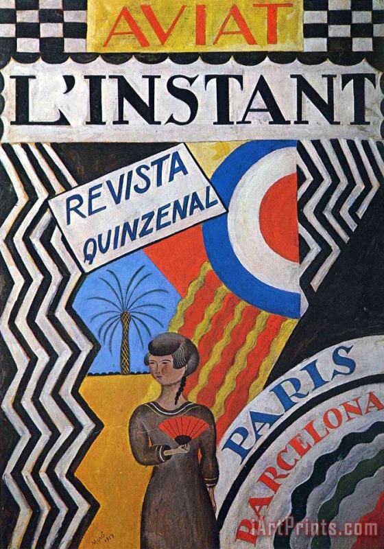 Joan Miro L'instant, 1919 Art Painting