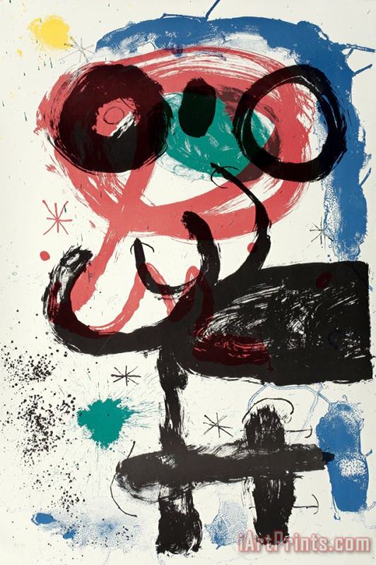 Joan Miro La Vendangeuse, 1964 Art Print