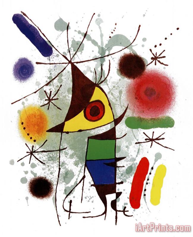 Joan Miro Le Chanteur Art Print