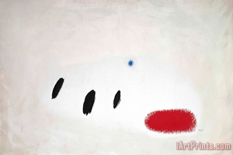 Joan Miro Le Sourire Nacre Devant L'azur, 1972 Art Painting