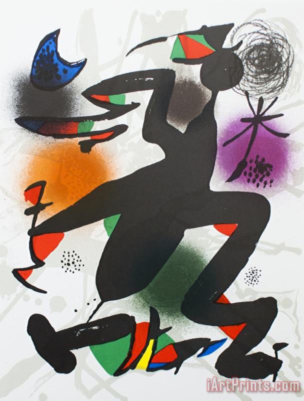 Joan Miro Litografia Original Iv Art Painting