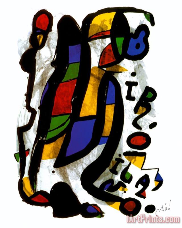Milano painting - Joan Miro Milano Art Print