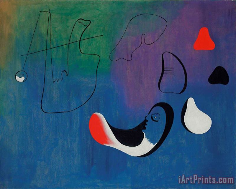 Joan Miro Peinture, 1933 Art Painting