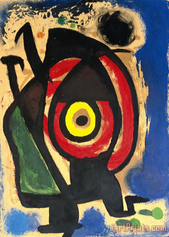Joan Miro Personnage, 1976 Art Painting