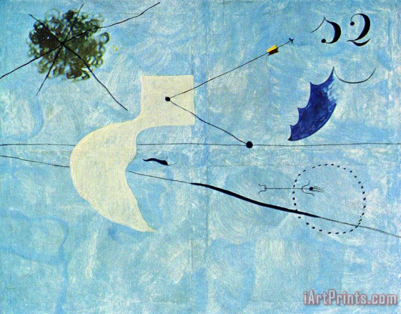 Siesta painting - Joan Miro Siesta Art Print
