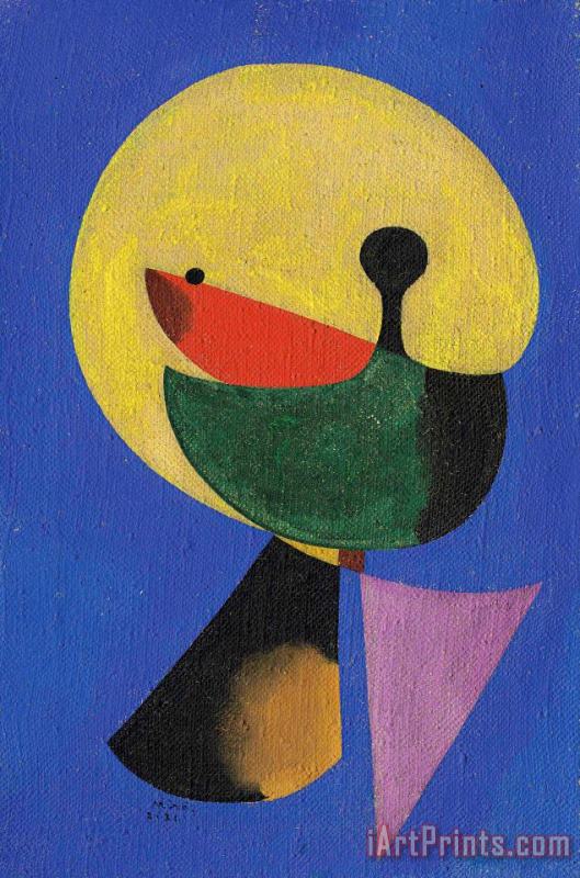 Joan Miro Tete D'homme, 1931 Art Painting