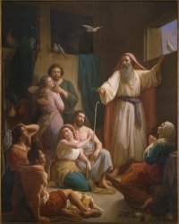Joaquim Ramirez Interior of Noah's Ark painting