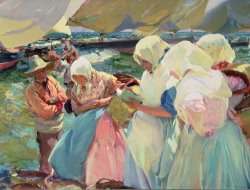 Joaquin Sorolla y Bastida Fisherwomen on the Beach