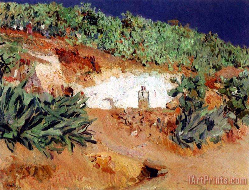 Joaquin Sorolla y Bastida Gypsies' House on Sacromonte Art Painting