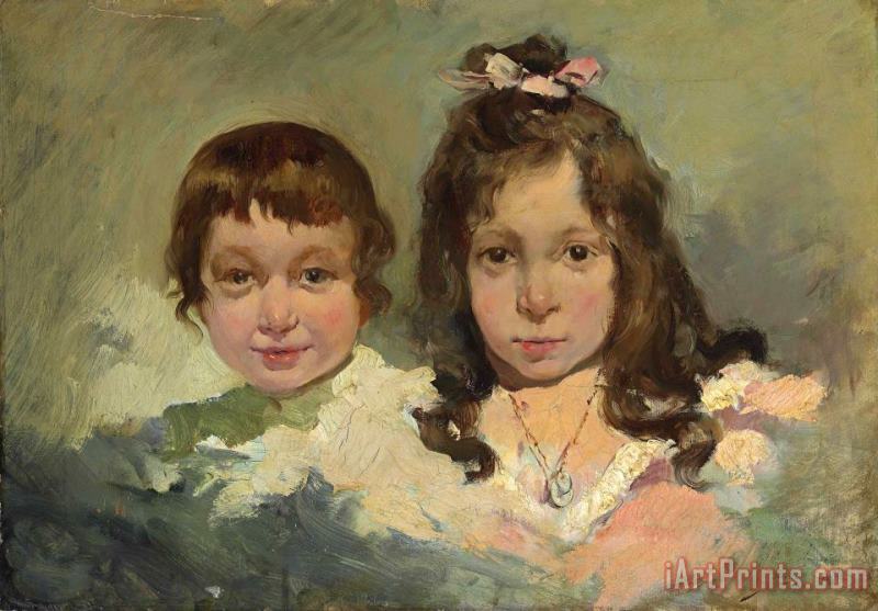 Joaquin Sorolla y Bastida Maria And Joaquin, The Artist's Children Art Painting