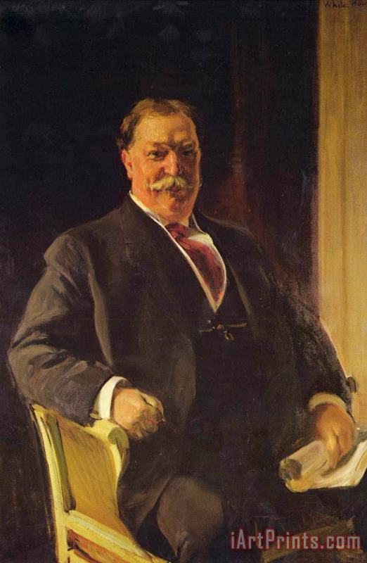 Portrait of Mr. Taft, President of The United States painting - Joaquin Sorolla y Bastida Portrait of Mr. Taft, President of The United States Art Print
