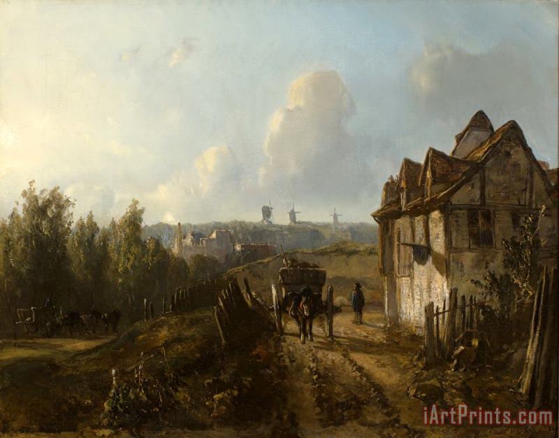 Johan Barthold Jongkind View on Monmartre Art Painting