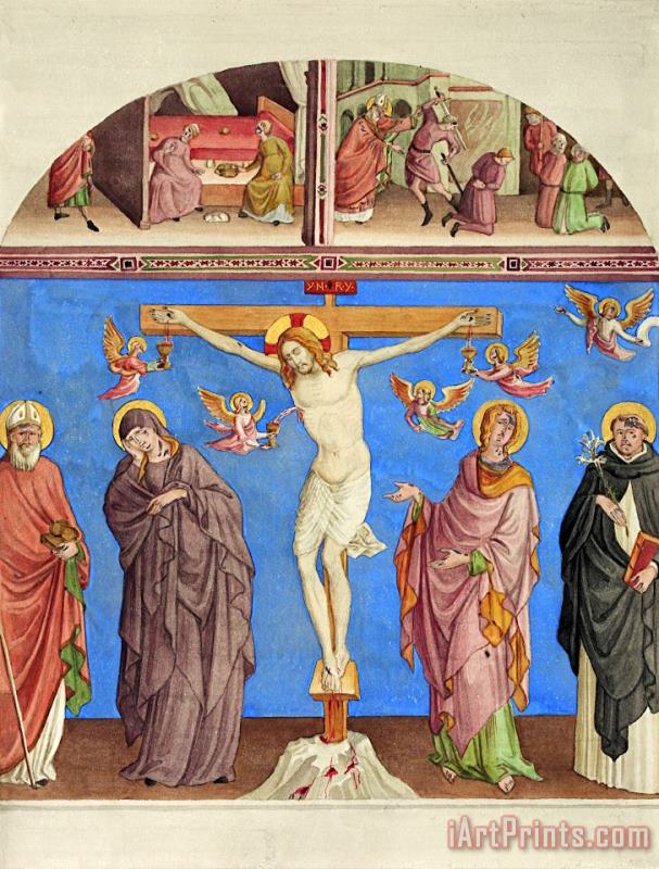 Johann Anton Ramboux Christ on The Cross in The Church of S. Domenico in Arezzo Art Painting