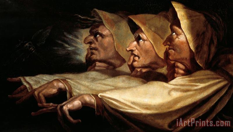 Johann Heinrich Fussli The Three Witches Art Painting