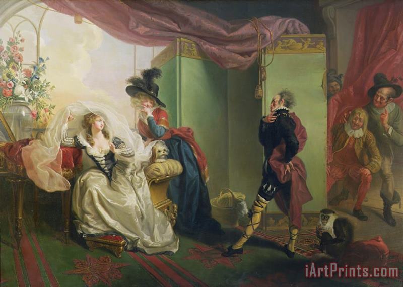 Johann Heinrich Ramberg  Malvolio before Olivia - From 'Twelfth Night' Art Painting