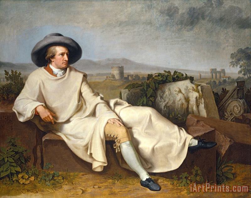 Johann Heinrich Wilhelm Tischbein Goethe in The Roman Campagna Art Print