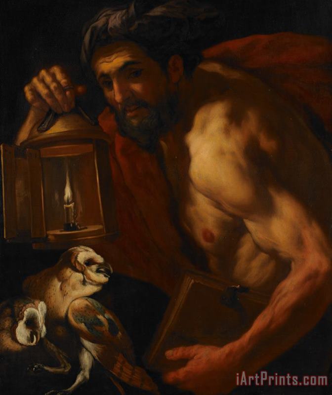 Johann Karl Loth Diogenes Art Painting