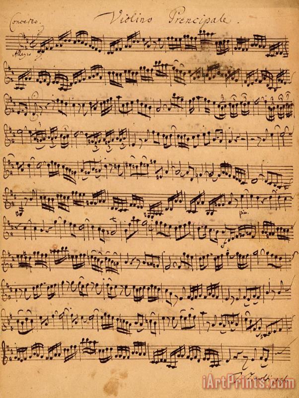The Brandenburger Concertos painting - Johann Sebastian Bach The Brandenburger Concertos Art Print