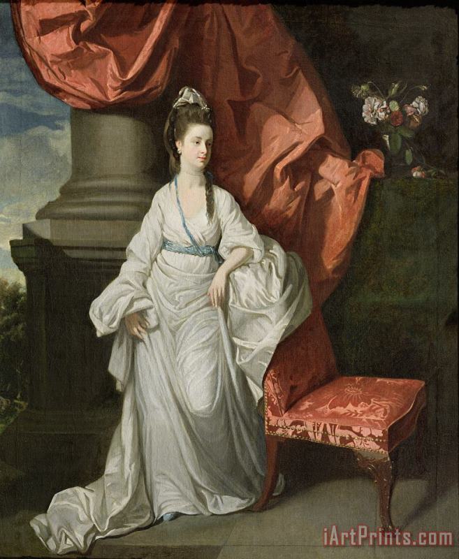 Lady Grant - Wife of Sir James Grant painting - Johann Zoffany Lady Grant - Wife of Sir James Grant Art Print