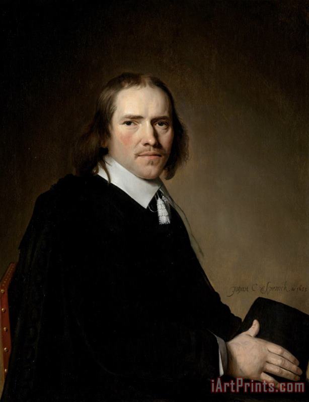 Johannes Cornelisz. Verspronck Portrait of Dirck, Johannes Or Jacobus Wallis Art Print