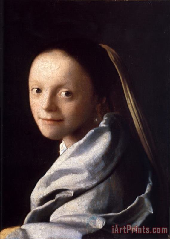 Johannes Vermeer Study of a Young Woman Art Painting