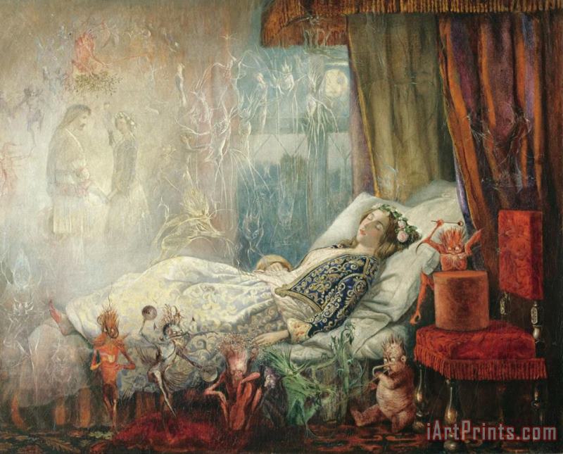The Stuff That Dreams Are Made of painting - John Anster Fitzgerald The Stuff That Dreams Are Made of Art Print