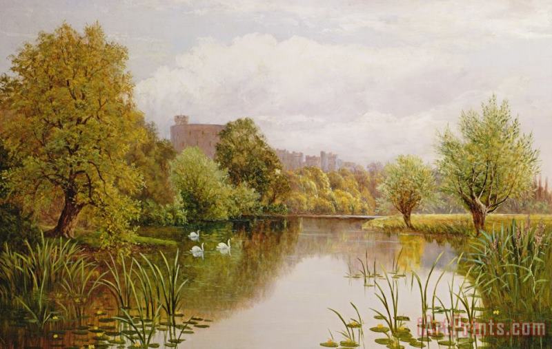 View Of Windsor From The Thames painting - John Atkinson View Of Windsor From The Thames Art Print