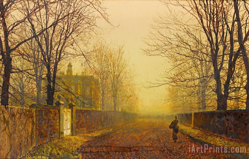 John Atkinson Grimshaw Golden Autumn Art Print
