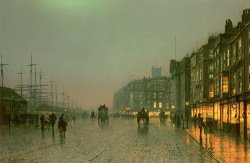 John Atkinson Grimshaw Liverpool Docks from Wapping