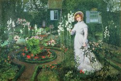 John Atkinson Grimshaw Queen of the Lilies painting