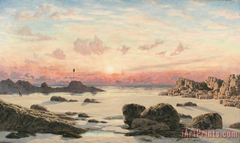 John Brett Bude Sands at Sunset Art Painting