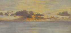 John Brett Sunset painting