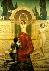 John Collier In The Venusberg Tannhauser painting