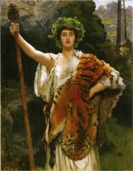 John Collier The Priestess of Bacchus painting