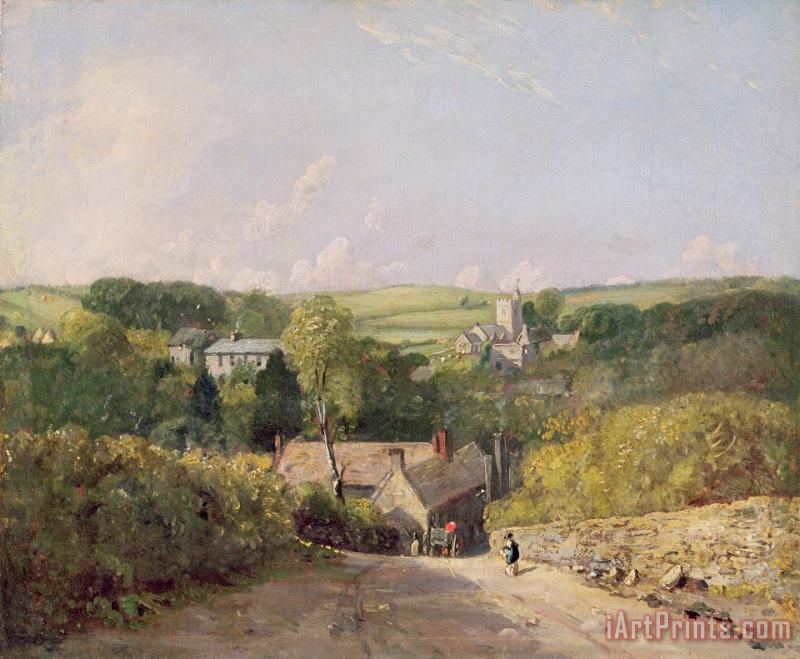 John Constable A View of Osmington Village with the Church and Vicarage Art Painting