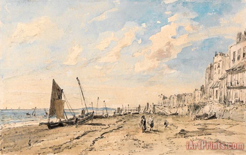 Brighton Beach Looking West painting - John Constable Brighton Beach Looking West Art Print