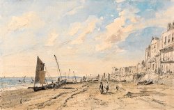 John Constable Brighton Beach Looking West painting
