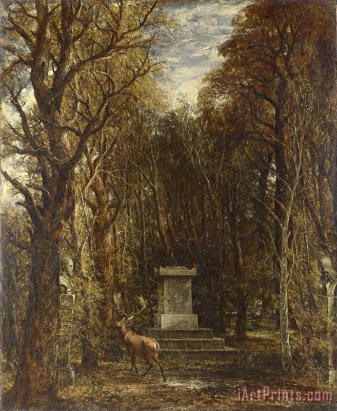 Cenotaph to The Memory of Sir Joshua Reynolds painting - John Constable Cenotaph to The Memory of Sir Joshua Reynolds Art Print