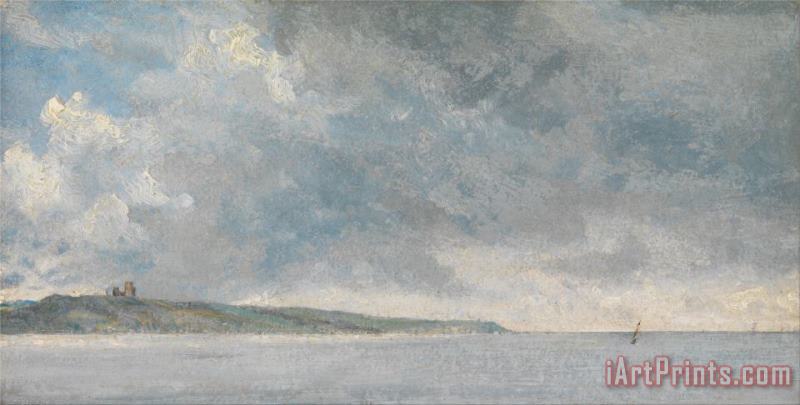 John Constable Coastal Scene with Cliffs Art Painting