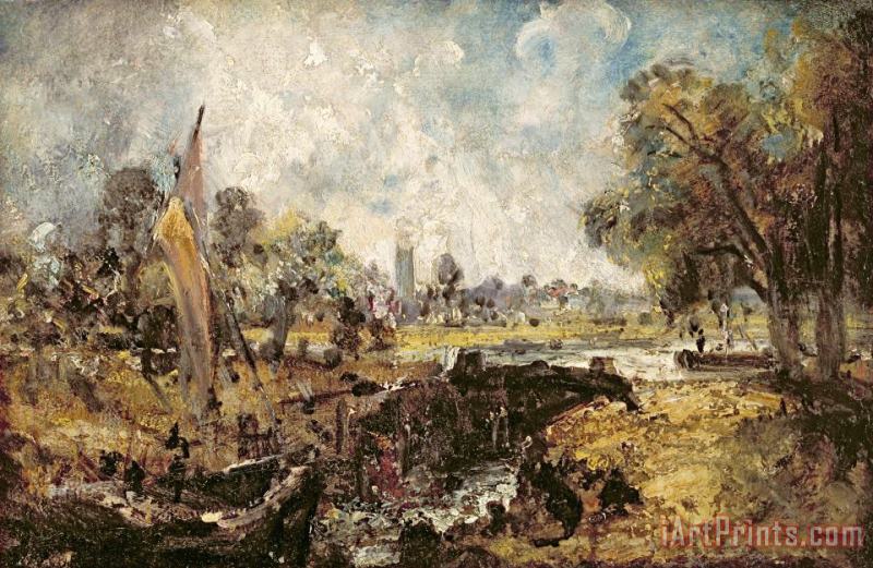 John Constable Dedham Lock Art Print