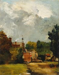 John Constable East Bergholt Church painting