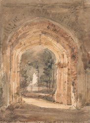 John Constable East Bergholt Church, Looking Out The South Archway of The Ruined Tower painting