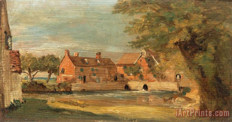Flatford Mill painting - John Constable Flatford Mill Art Print