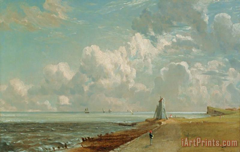 Harwich - The Low Lighthouse and Beacon Hill painting - John Constable Harwich - The Low Lighthouse and Beacon Hill Art Print