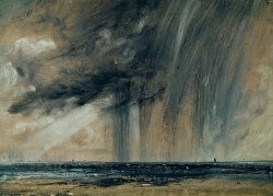 John Constable Rainstorm over the Sea painting