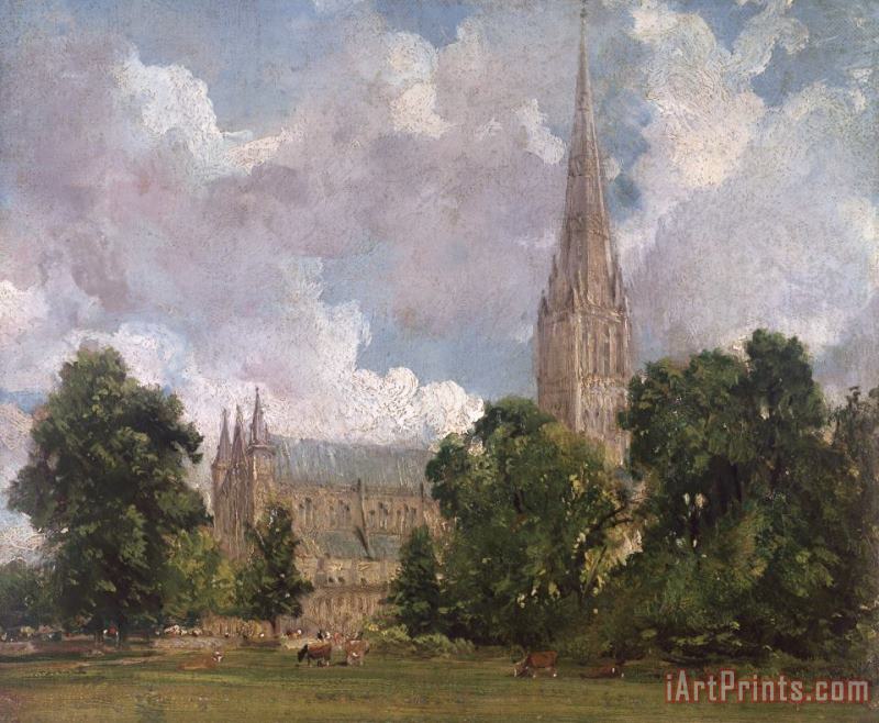 John Constable Salisbury Cathedral from the south west Art Print